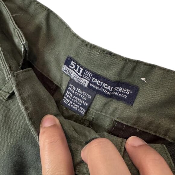 5.11 Tactical Series olive green ripstop TDU cargo pants size 28 - Picture 8 of 12